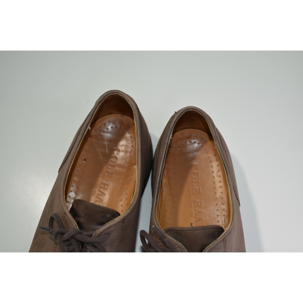 Cole Haan Men's Brown Suede Split Toe Derby Oxfords Dress Casual Size 9 D - Picture 9 of 11